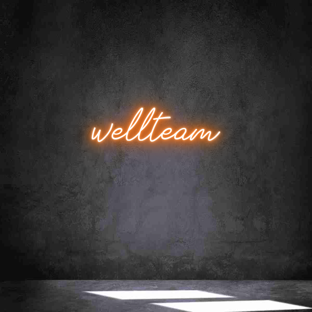 Individuelles Neon: wellteam