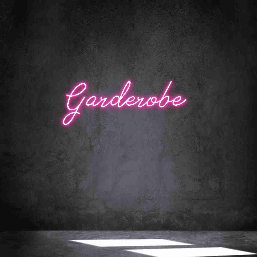 Individuelles Neon: Garderobe