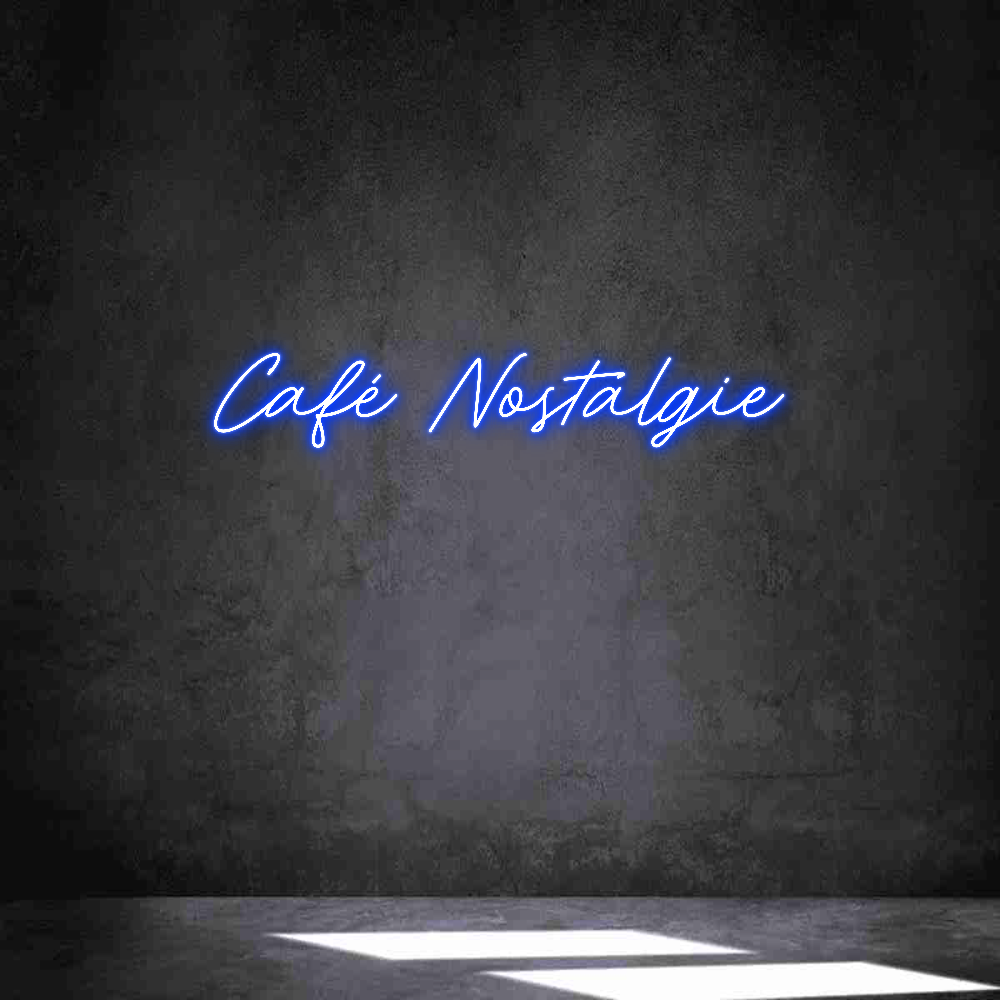 Individuelles Neon: Café Nostalgie