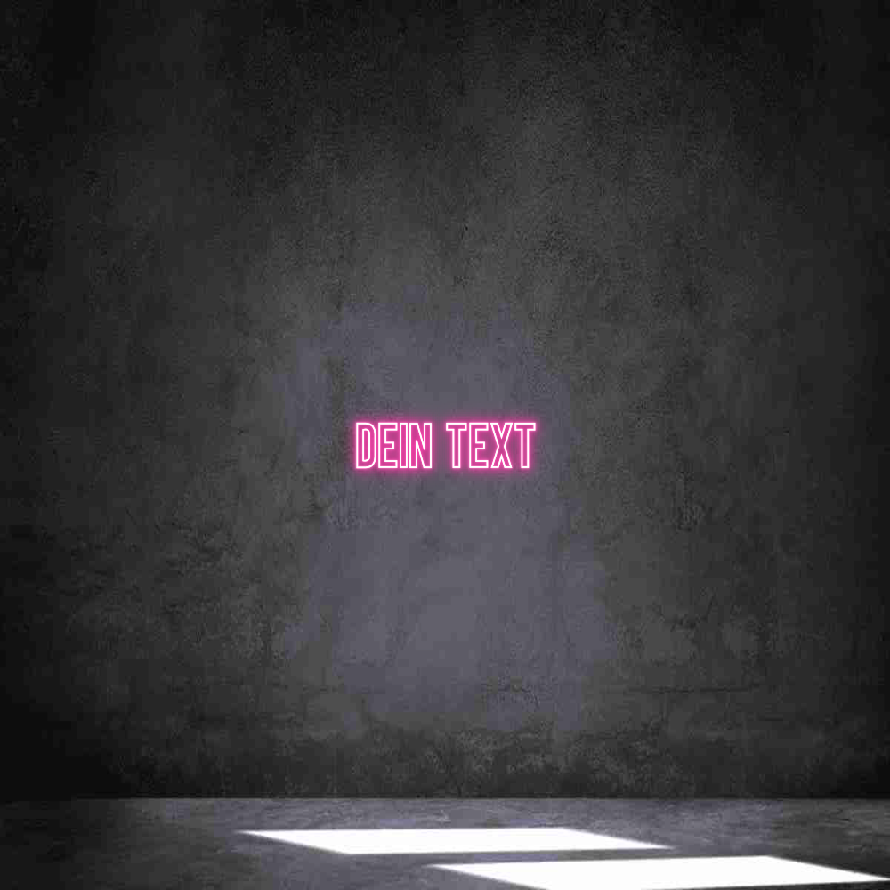 Individuelles Neon: Dein Text