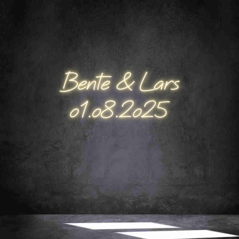 Individuelles Neon: Bente & Lars...
