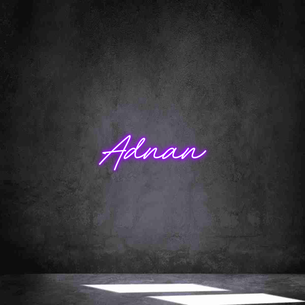Individuelles Neon: Adnan