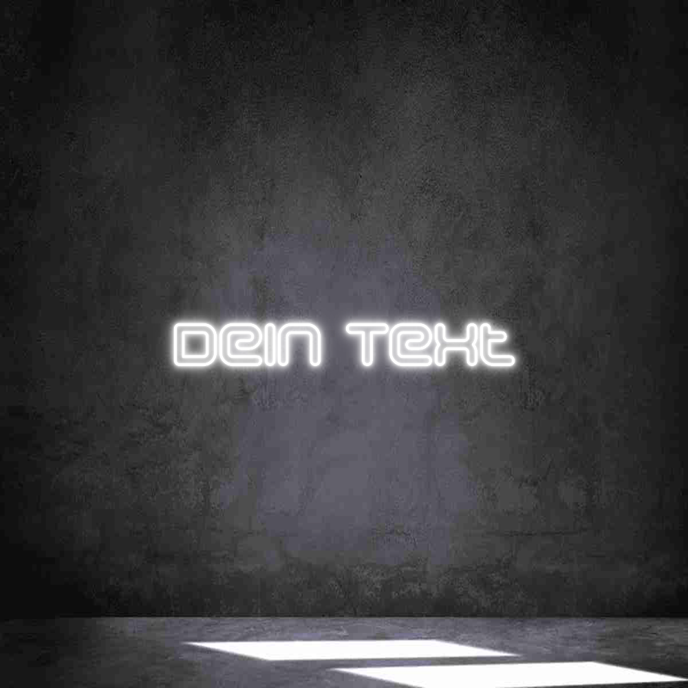 Individuelles Neon: Dein Text