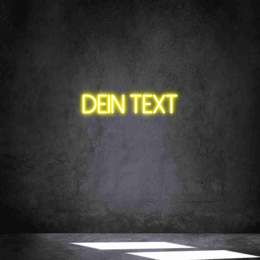 Individuelles Neon: Dein Text