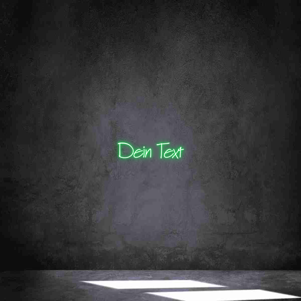 Individuelles Neon: Dein Text