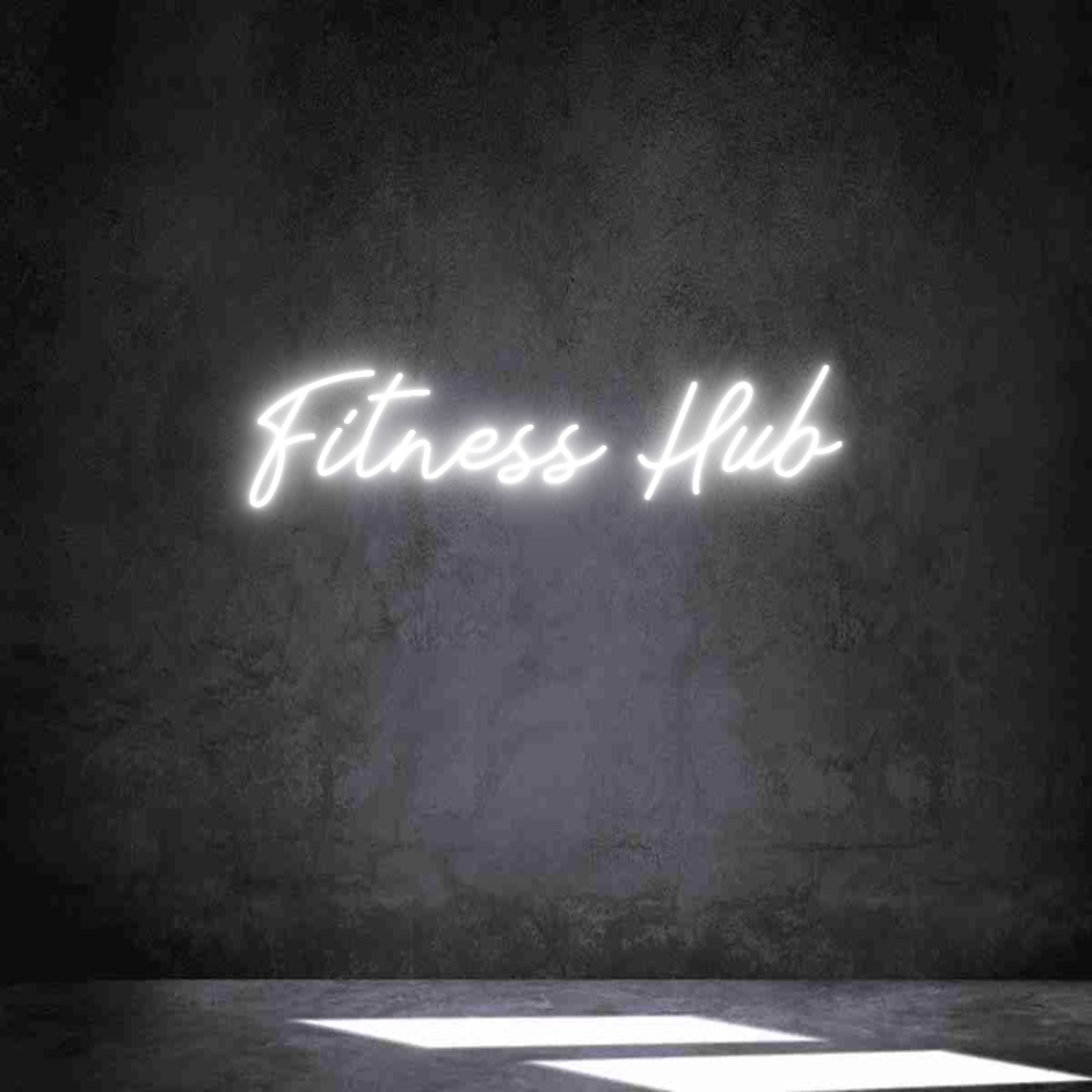 Individuelles Neon: Fitness Hub