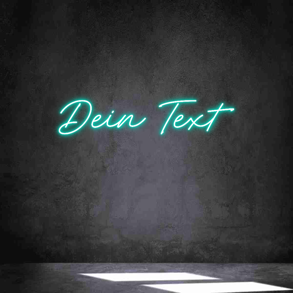 Individuelles Neon: Dein Text