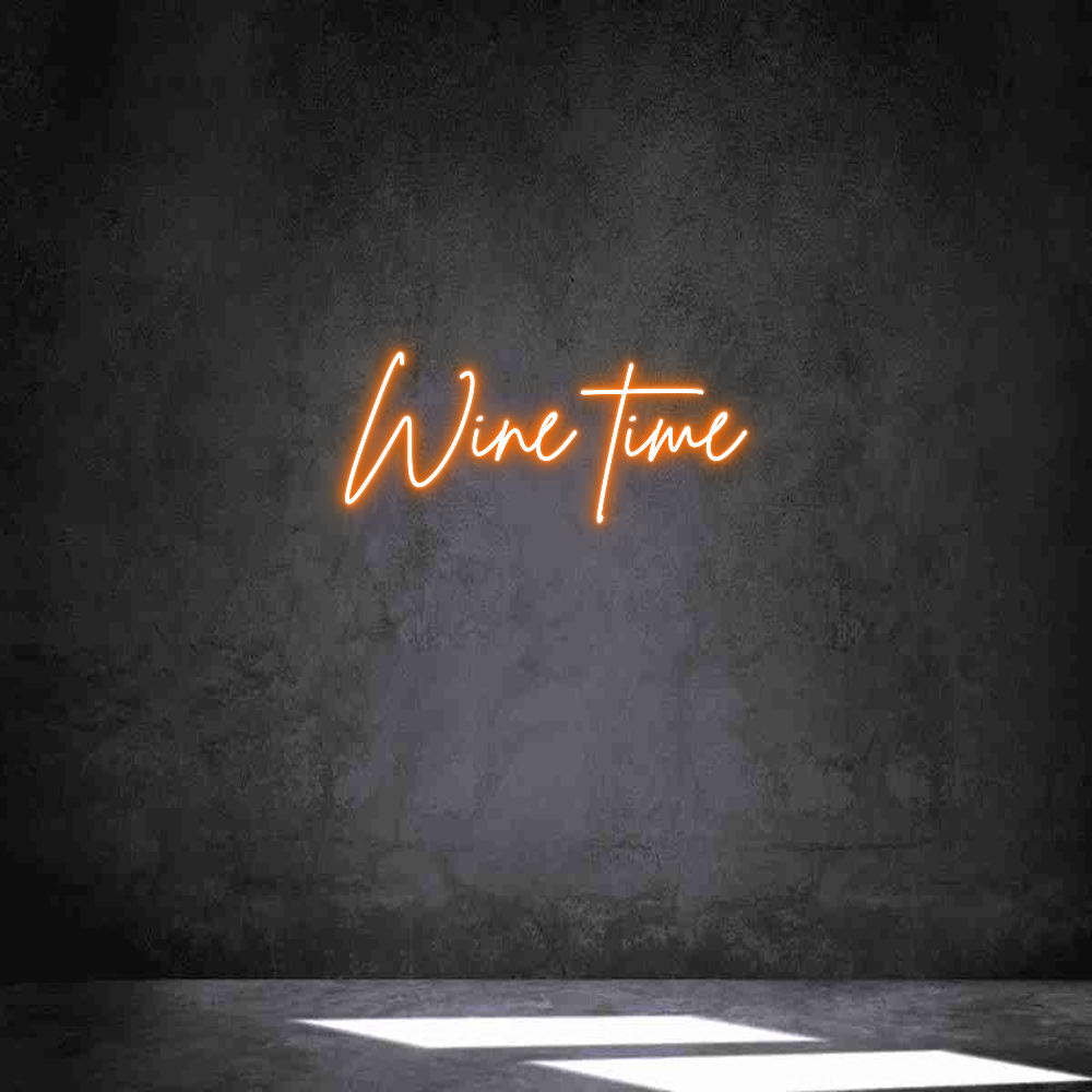 Individuelles Neon: Wine time