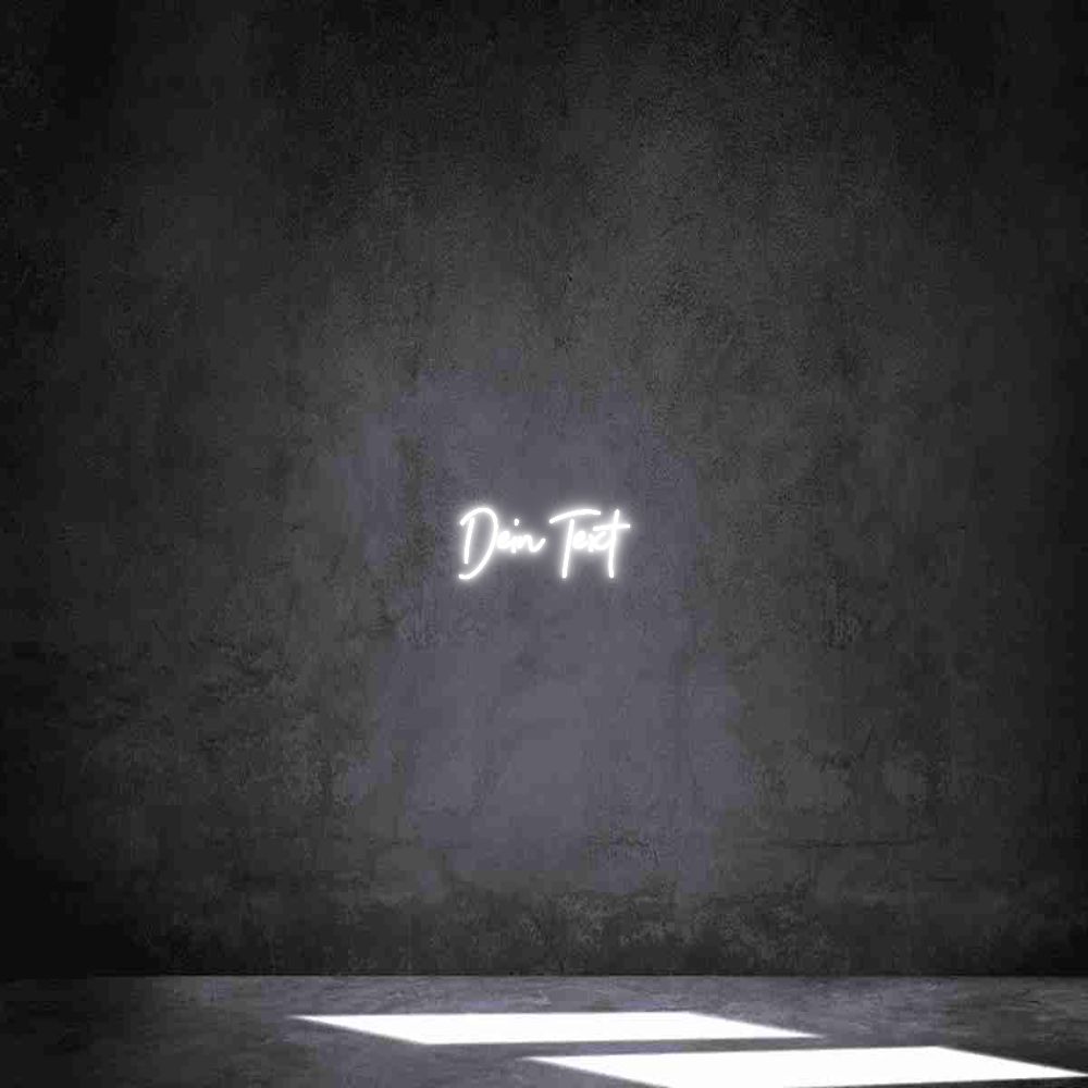 Individuelles Neon: Dein Text