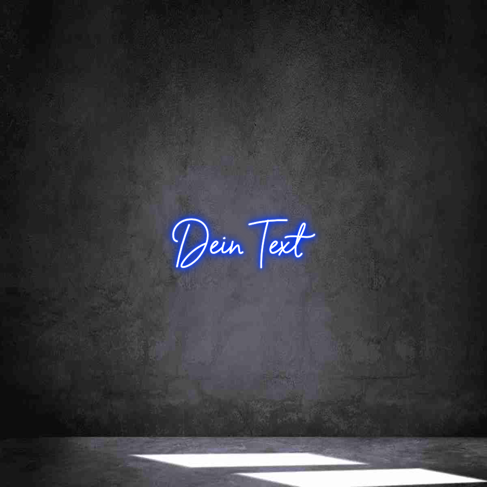 Individuelles Neon: Dein Text