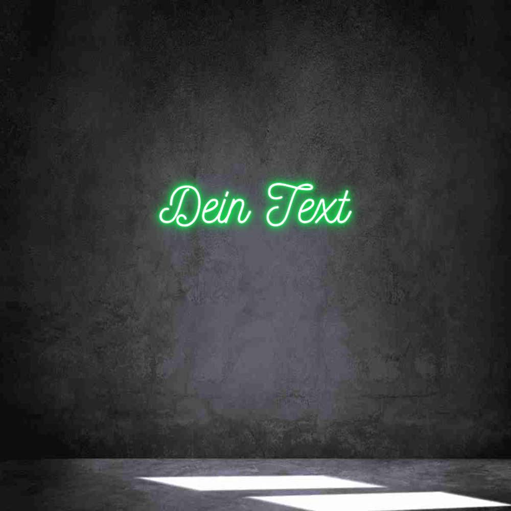 Individuelles Neon: Dein Text