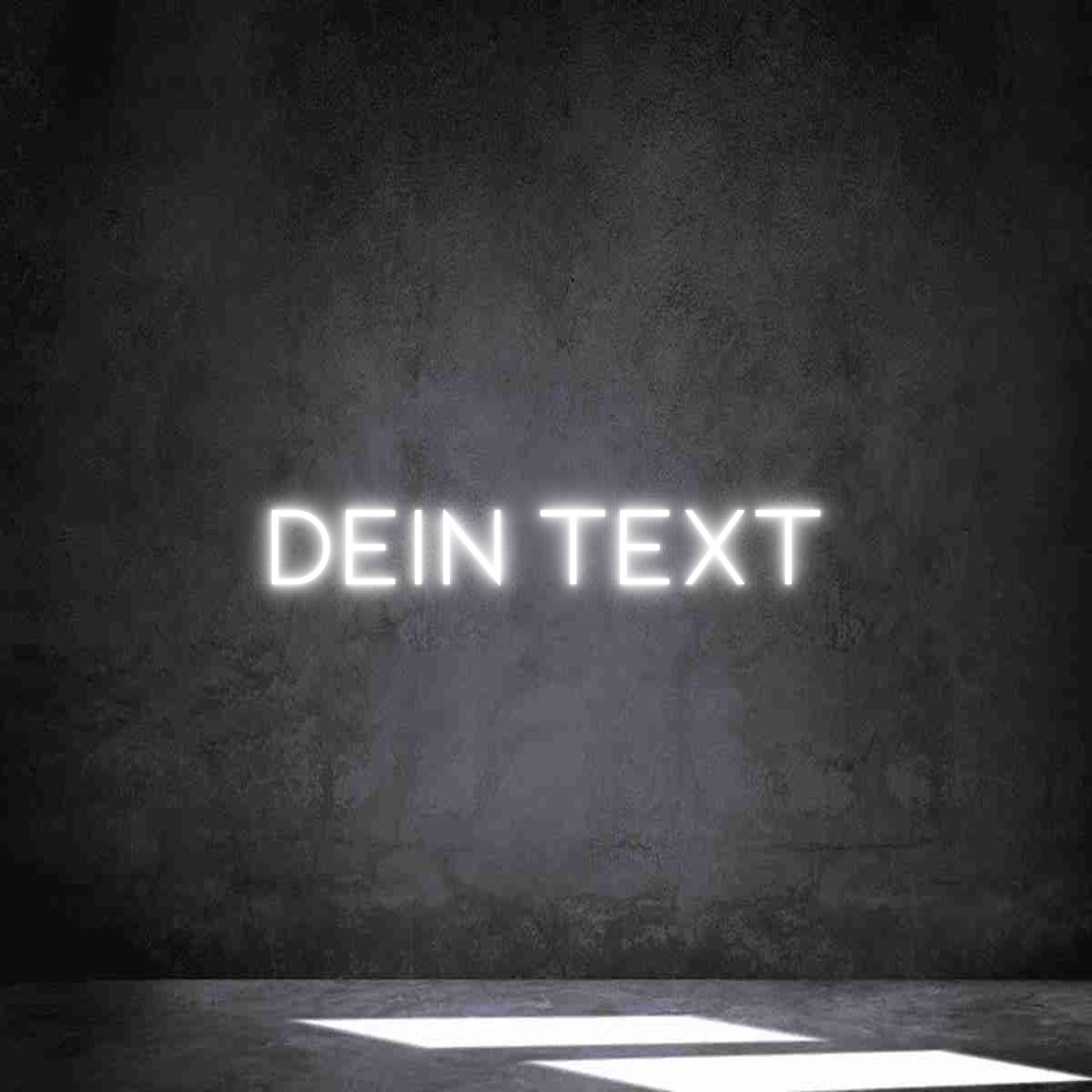 Individuelles Neon: Dein Text