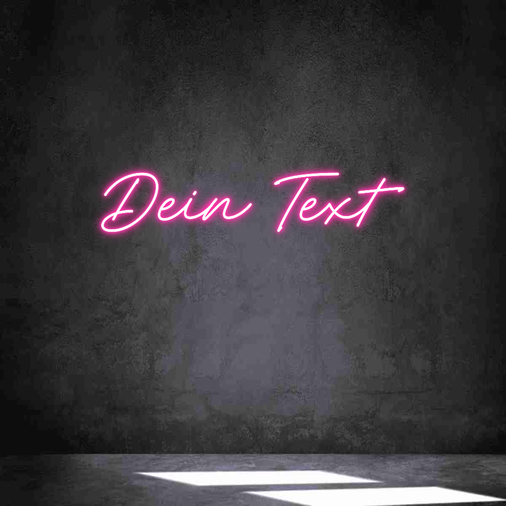 Individuelles Neon: Dein Text
