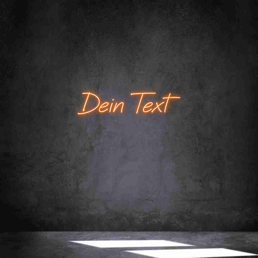 Individuelles Neon: Dein Text