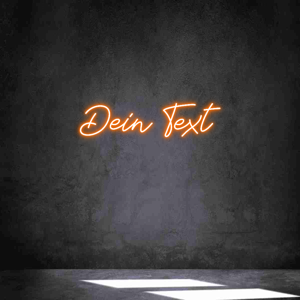 Individuelles Neon: Dein Text