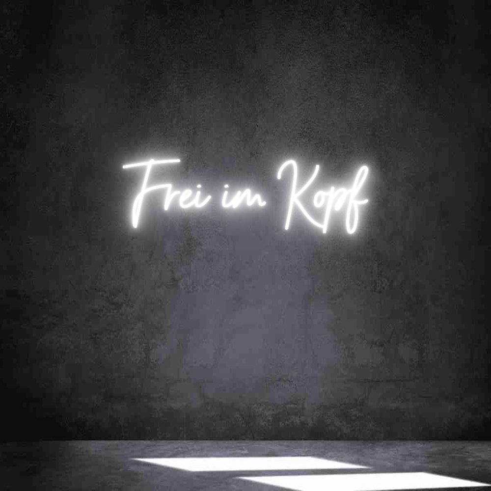 Individuelles Neon: Frei im Kopf