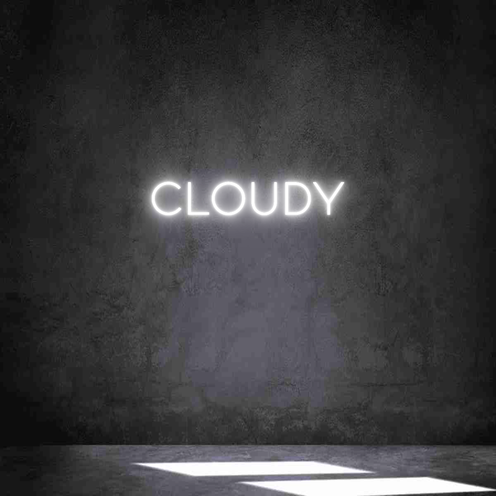 Individuelles Neon: Cloudy