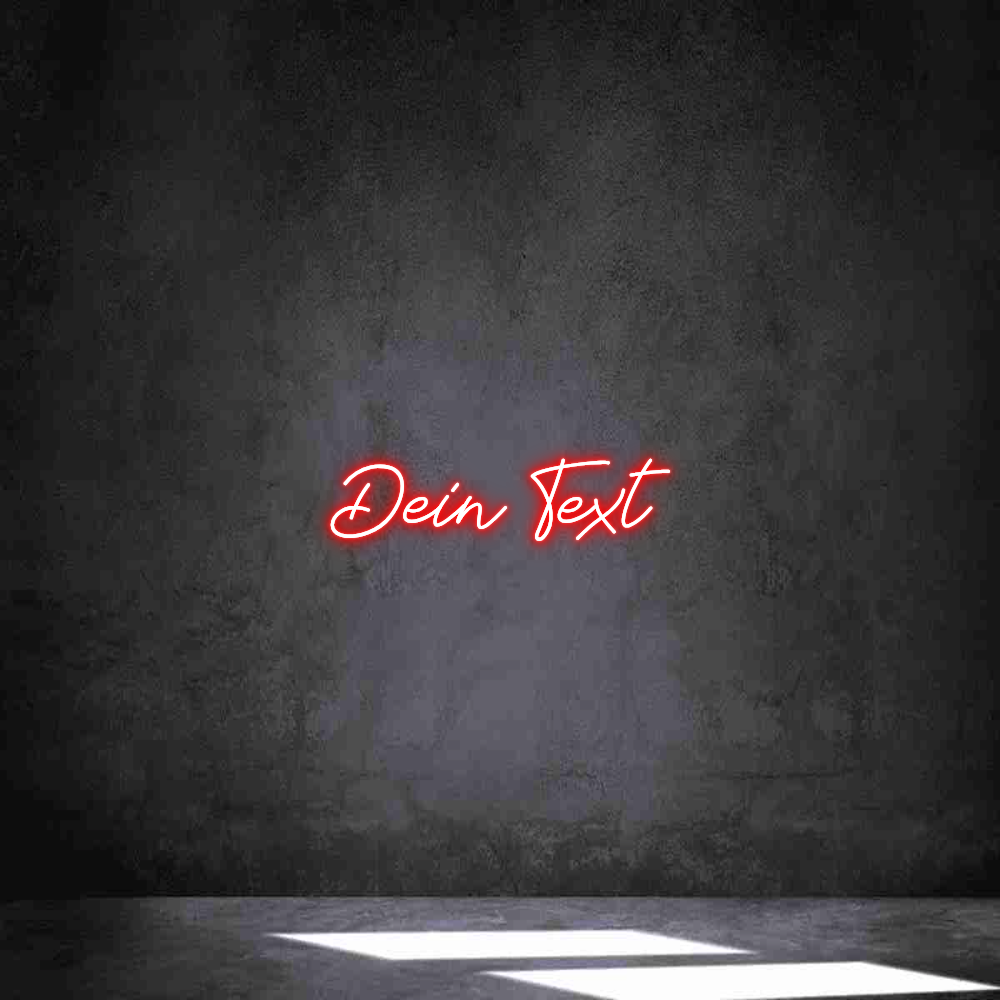Individuelles Neon: Dein Text