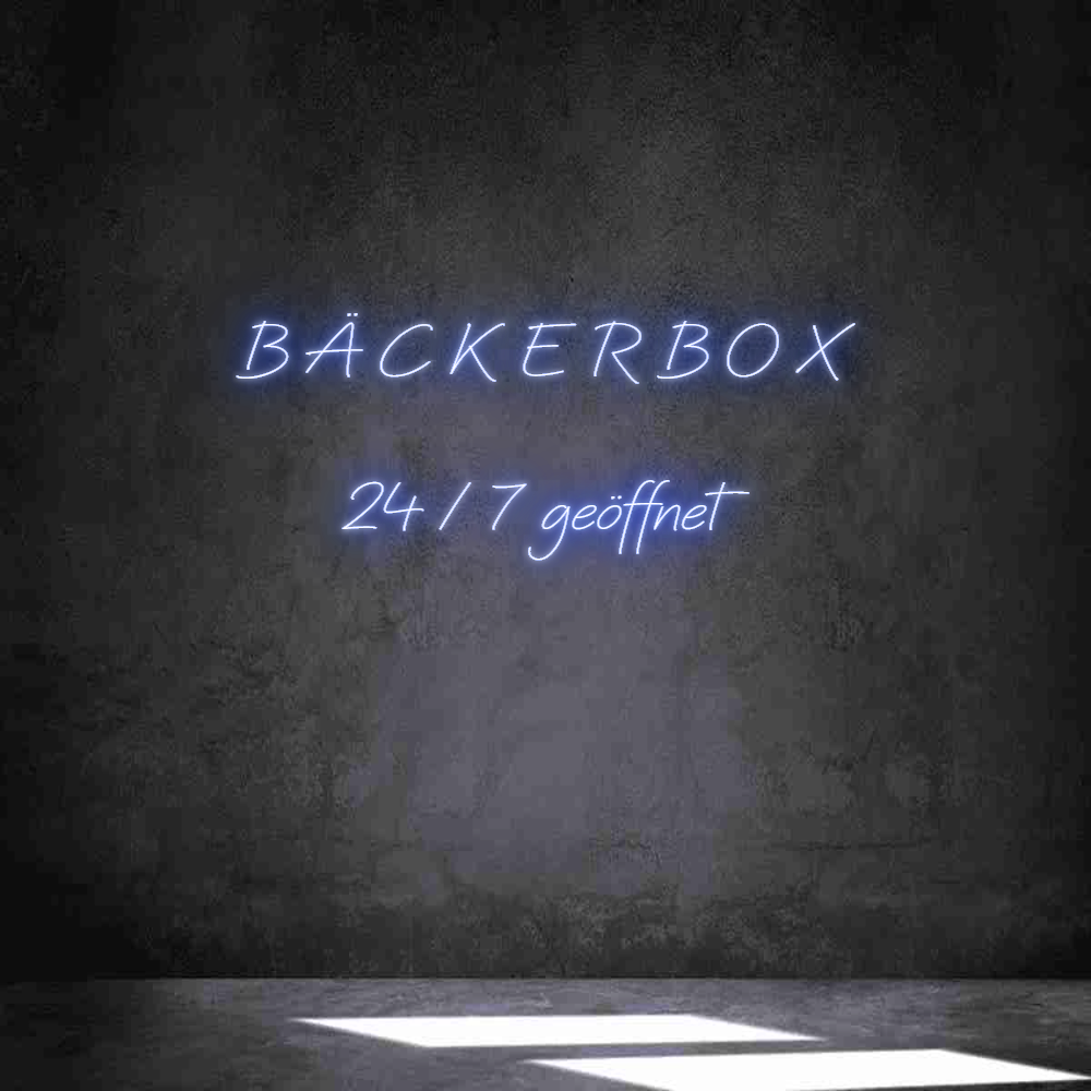 Individuelles Neon: B Ä C K E R B...