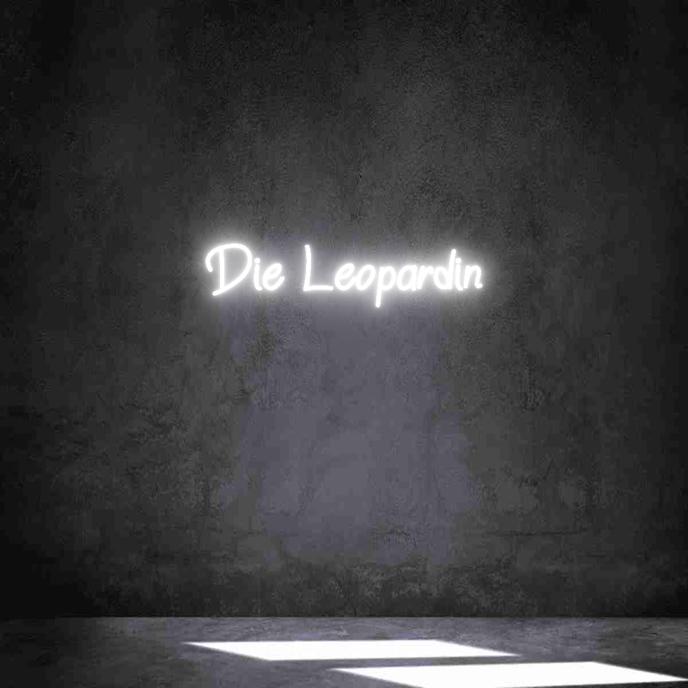 Individuelles Neon: Die Leopardin