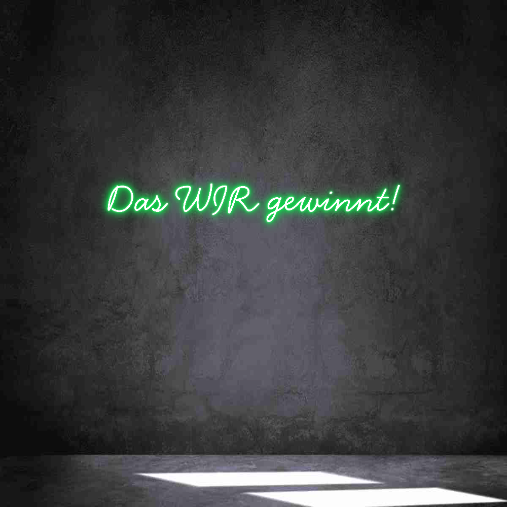 Individuelles Neon: Das WIR gewin...