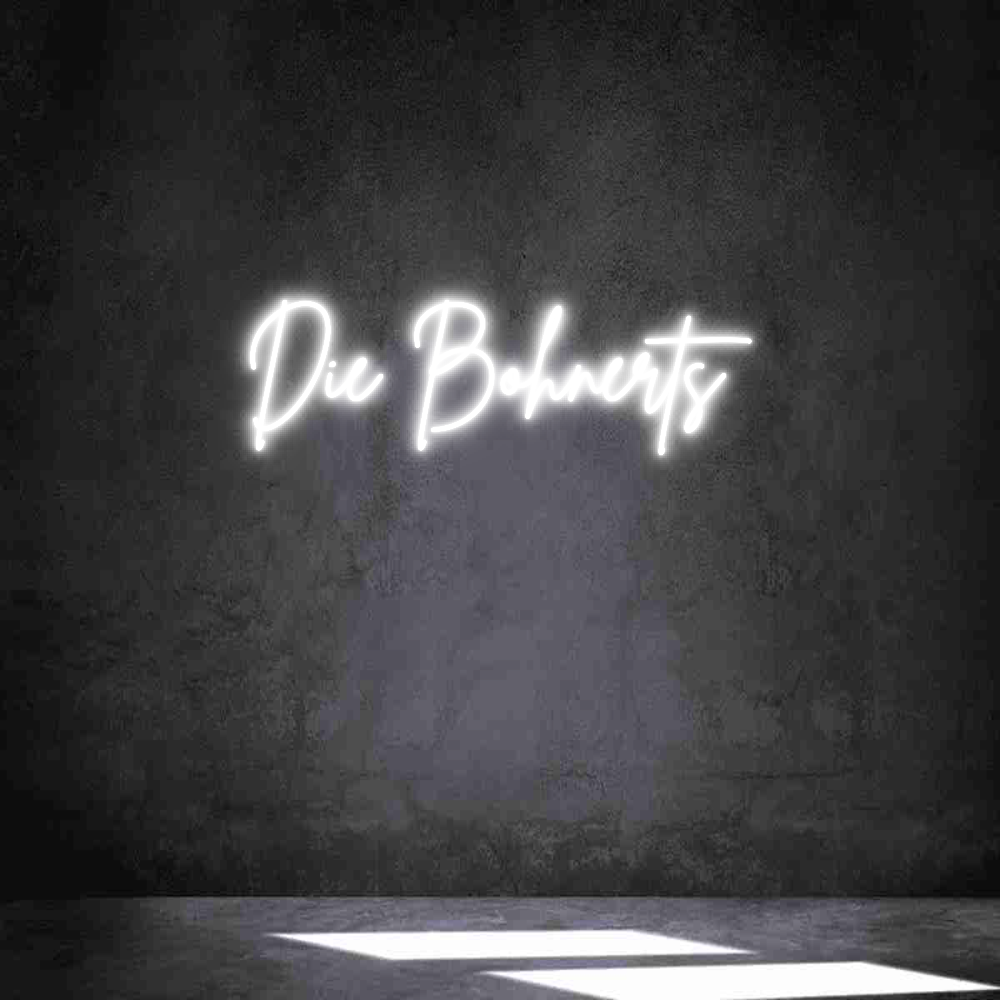 Individuelles Neon: Die Bohnerts