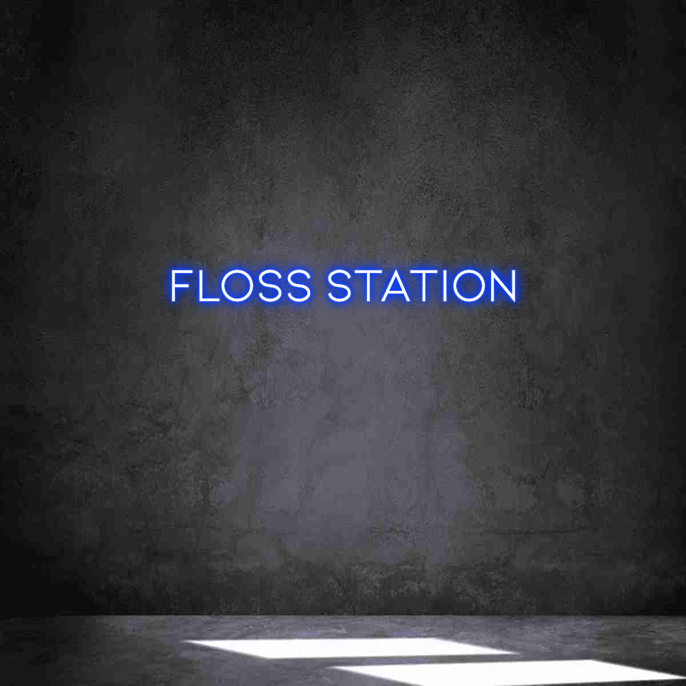 Individuelles Neon: FLOSS STATION