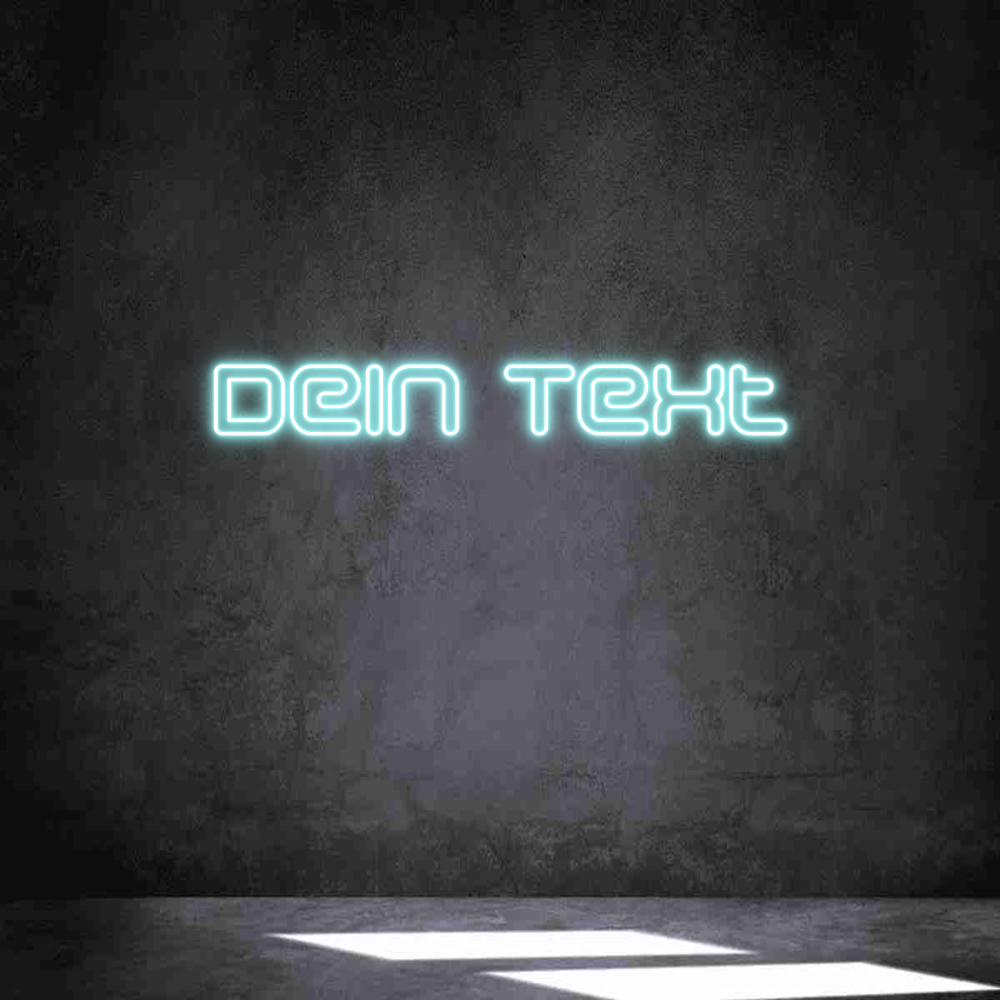 Individuelles Neon: Dein Text