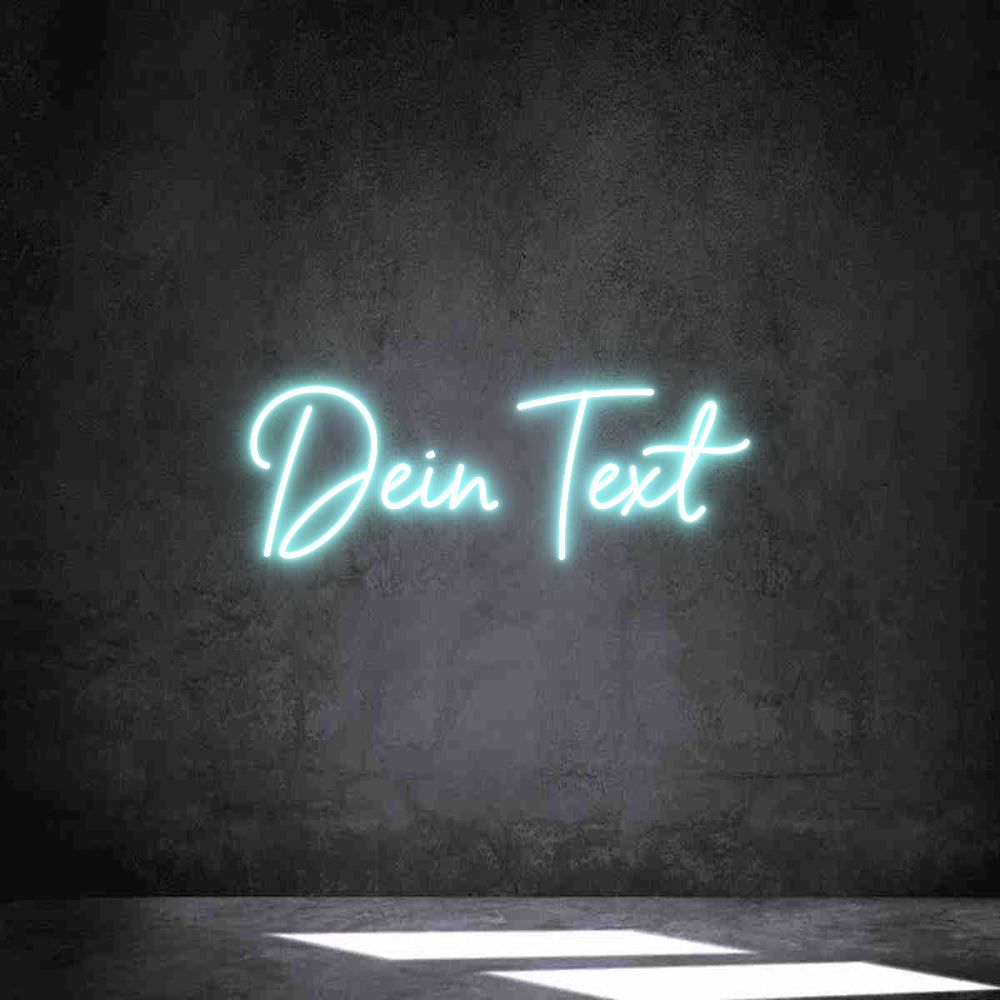 Individuelles Neon: Dein Text