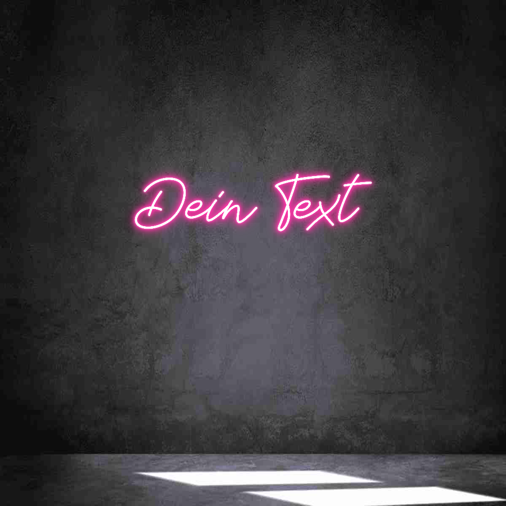 Individuelles Neon: Dein Text