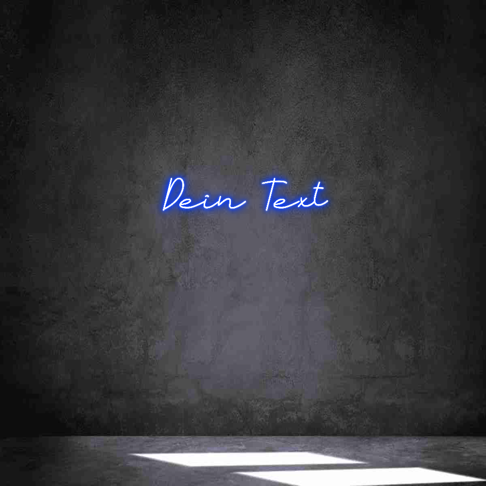 Individuelles Neon: Dein Text