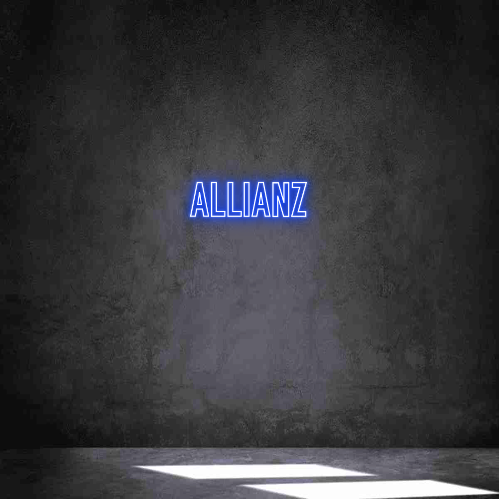 Individuelles Neon: ALLIANZ