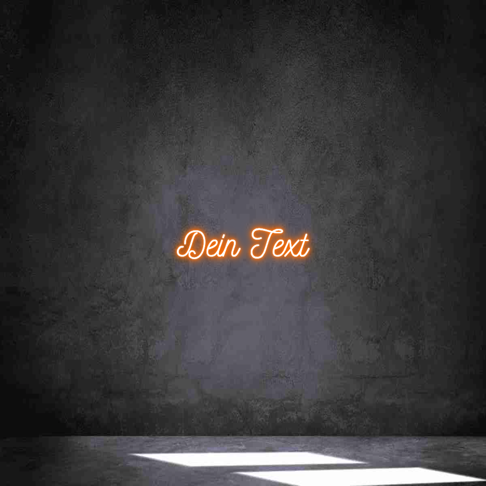 Individuelles Neon: Dein Text