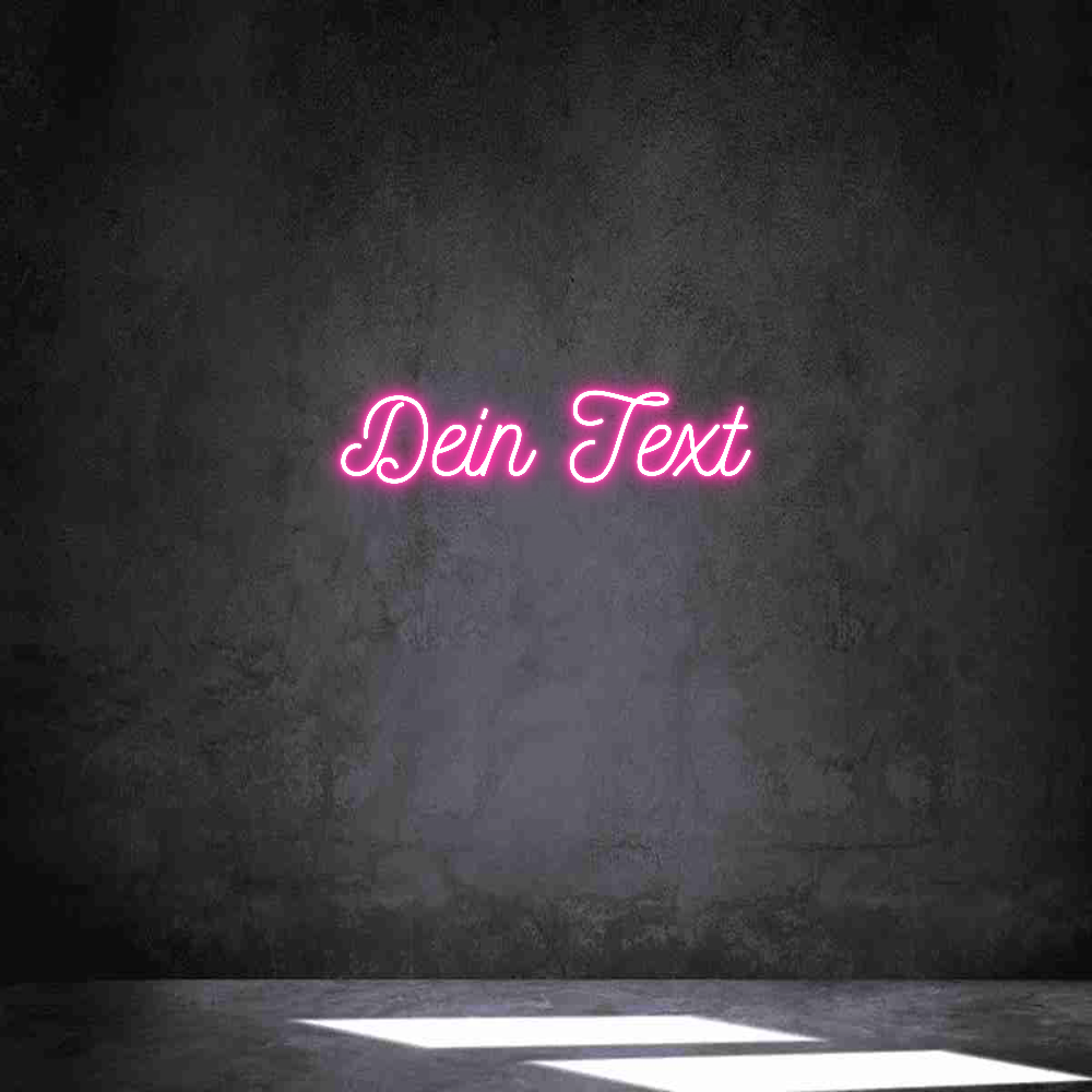 Individuelles Neon: Dein Text