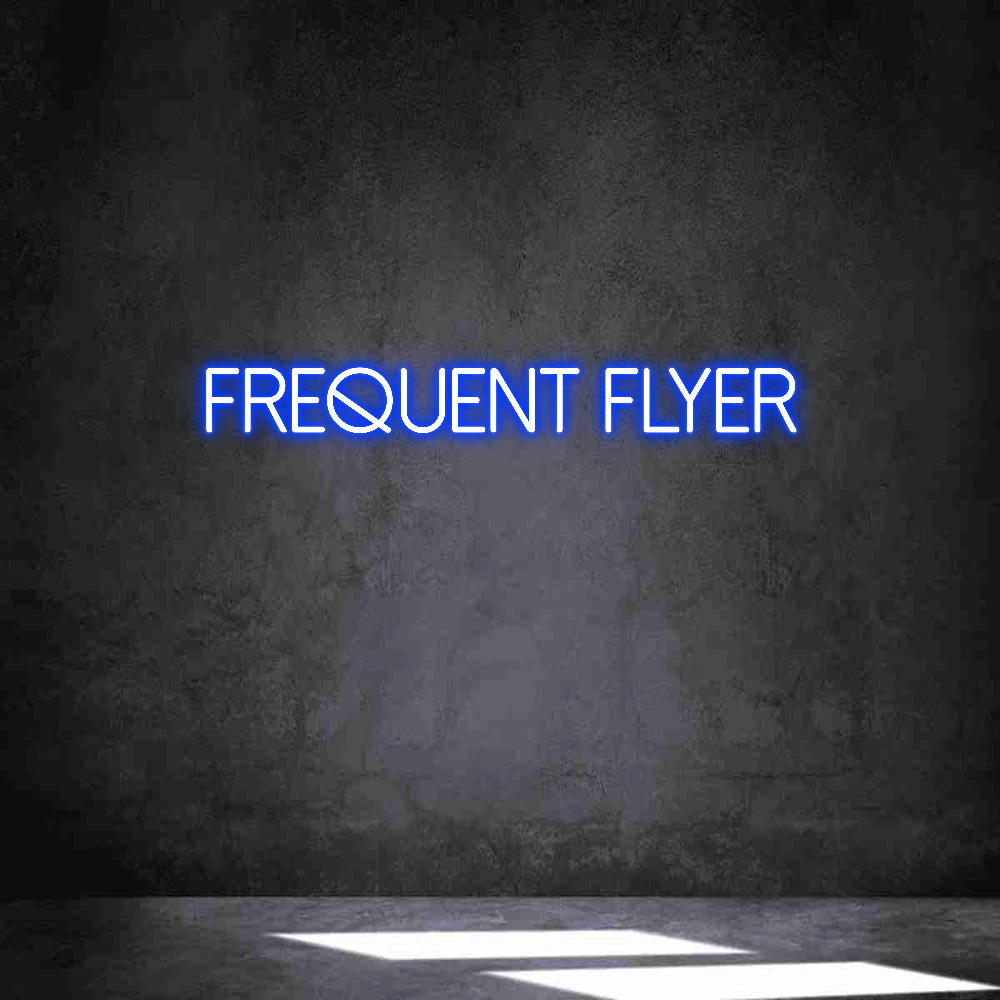 Individuelles Neon: Frequent Flyer