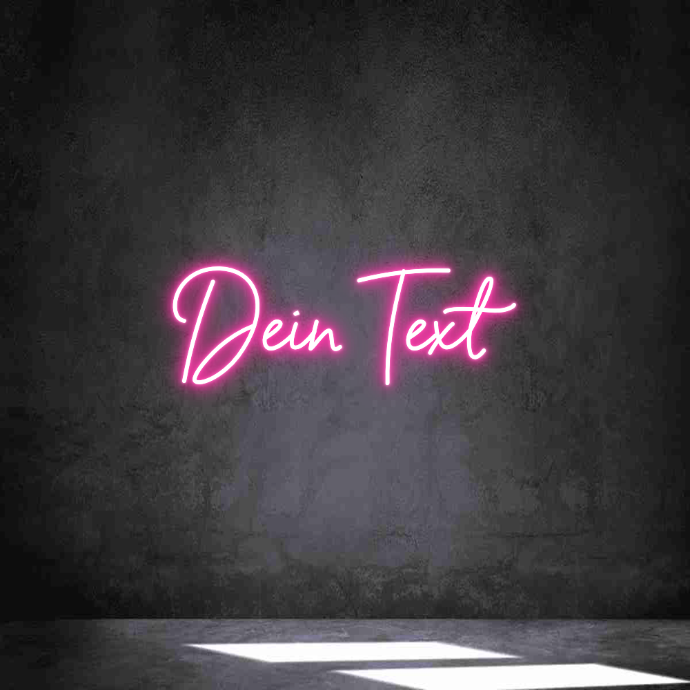 Individuelles Neon: Dein Text