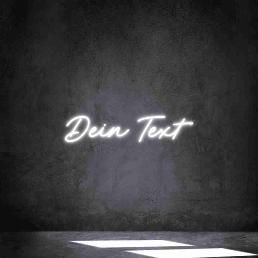 Individuelles Neon: Dein Text