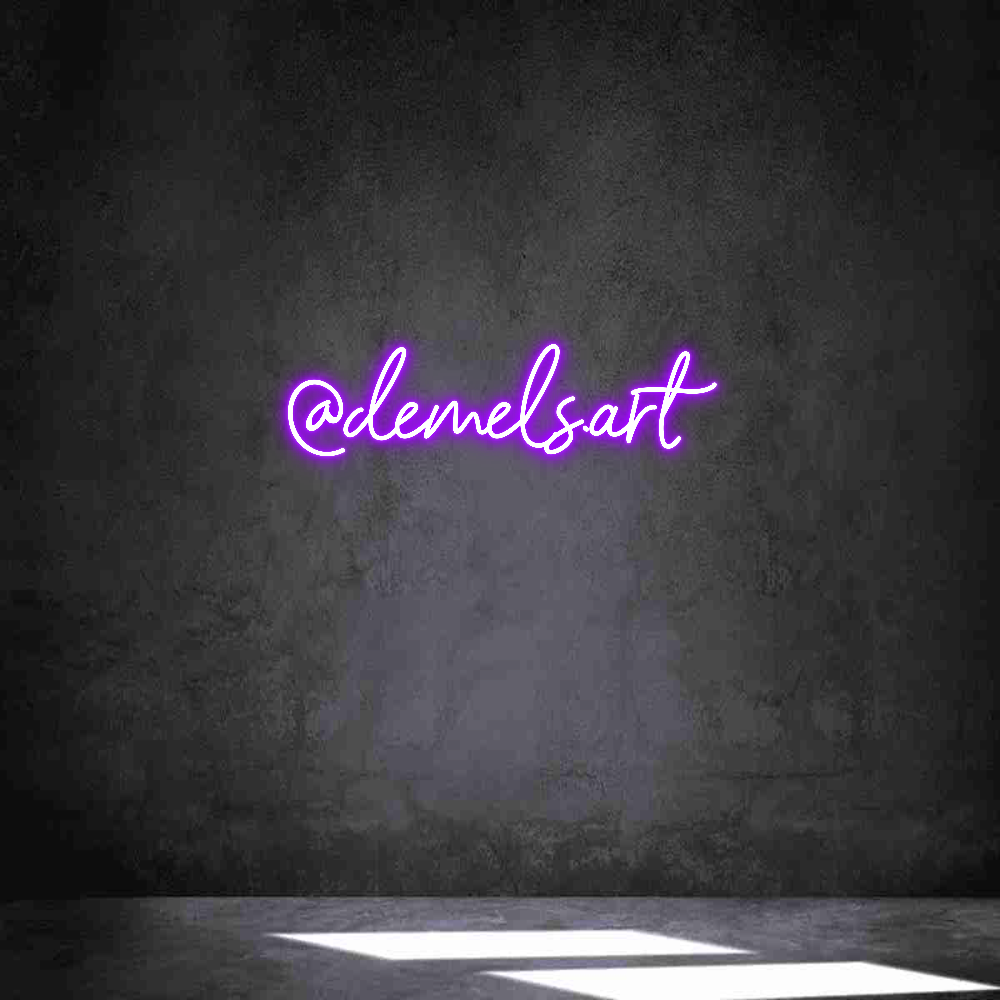 Individuelles Neon: @demels.art