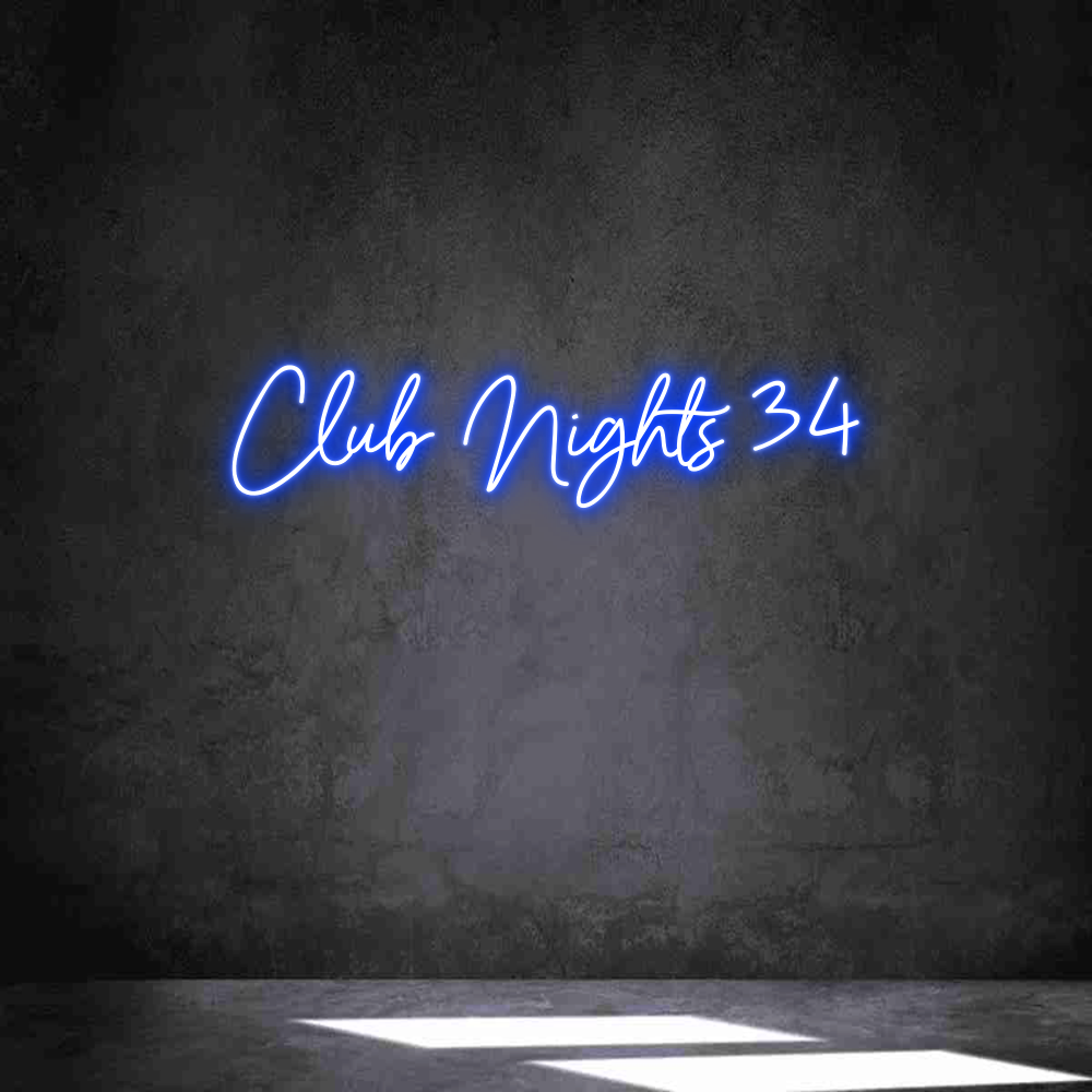 Individuelles Neon: Club Nights 34