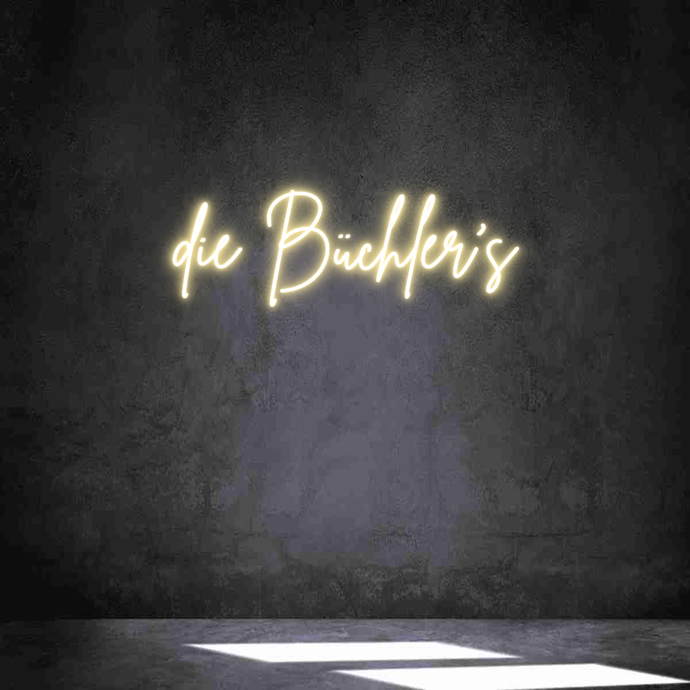Individuelles Neon: die Büchler's