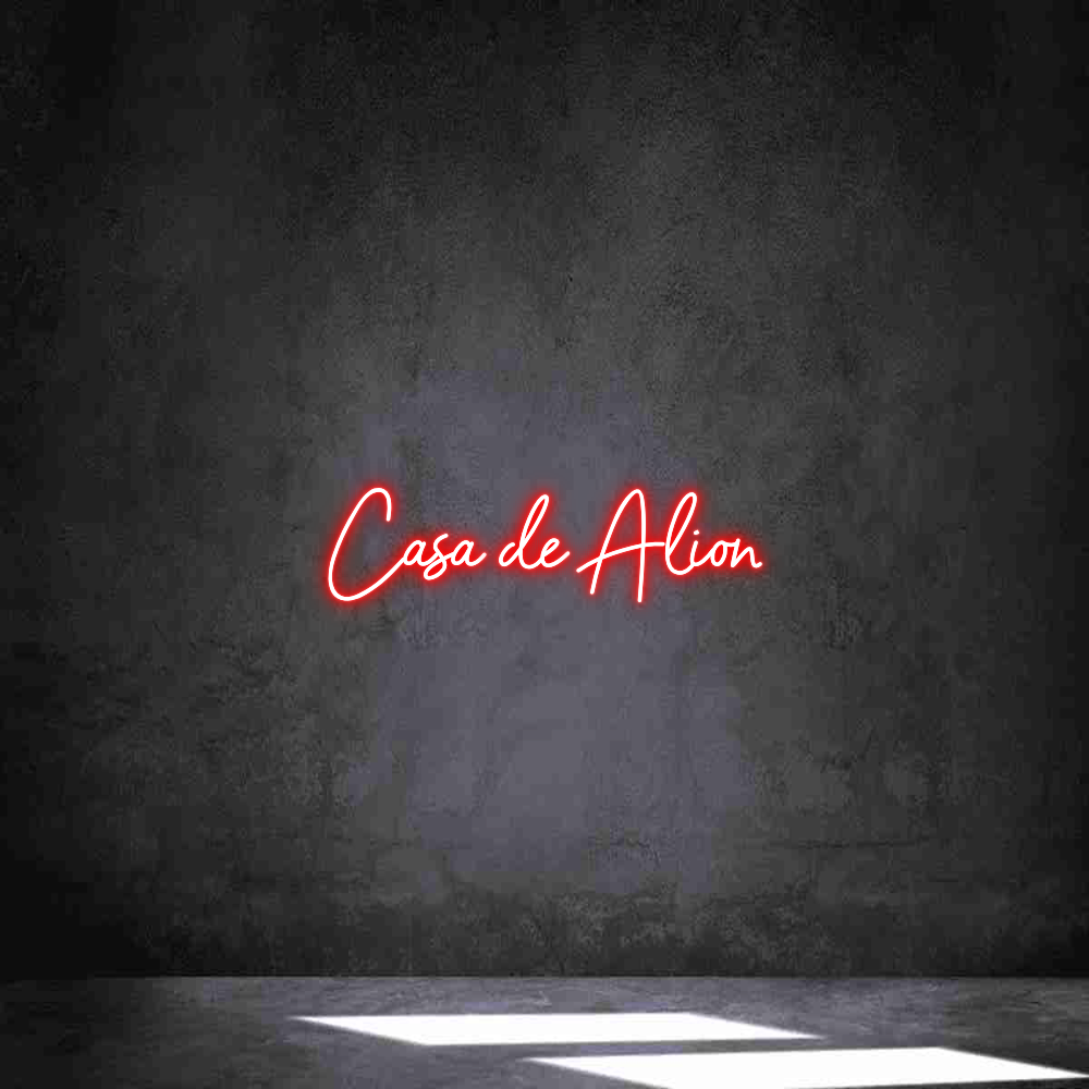 Individuelles Neon: Casa de Alion
