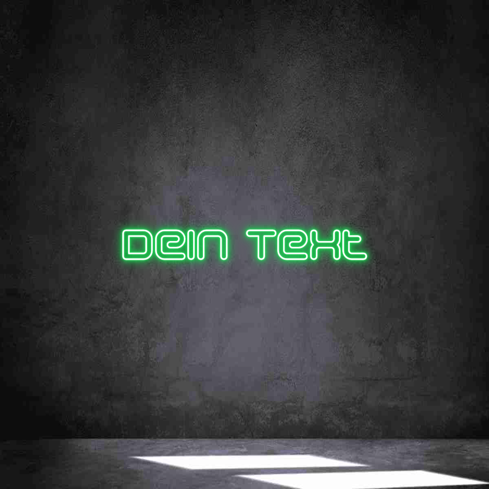 Individuelles Neon: Dein Text