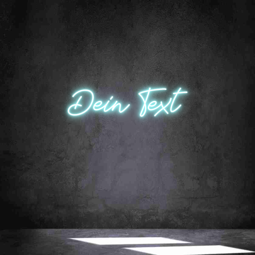 Individuelles Neon: Dein Text