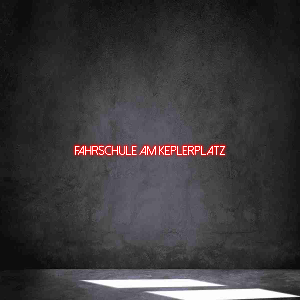 Individuelles Neon: FAHRSCHULE AM...