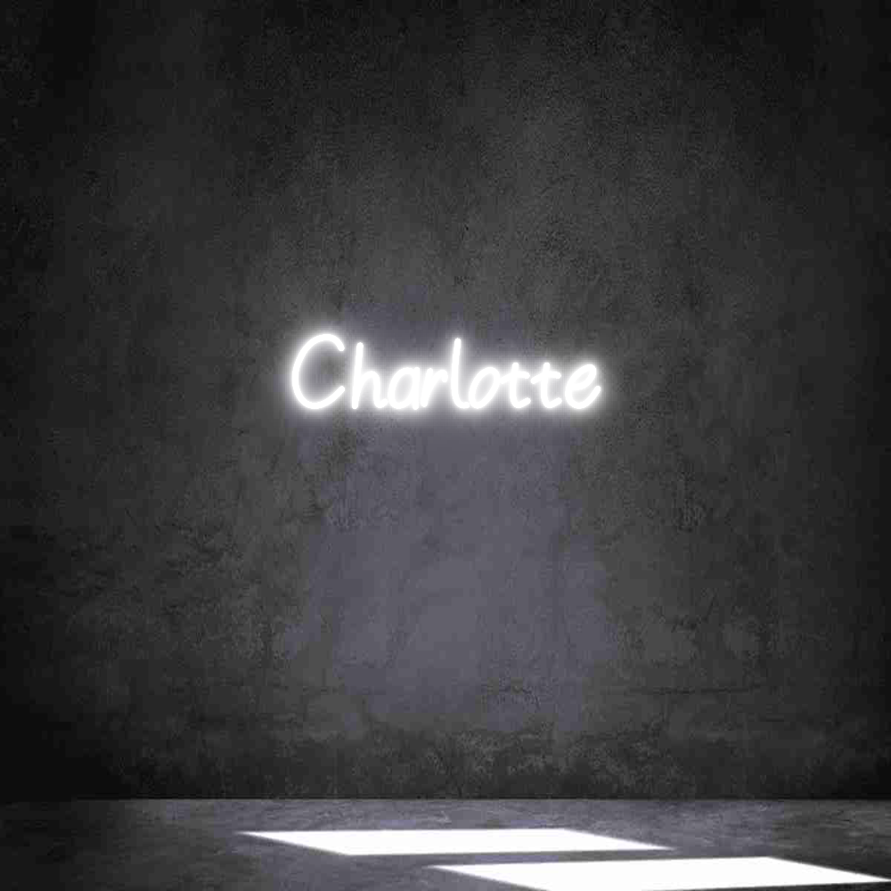 Individuelles Neon: Charlotte