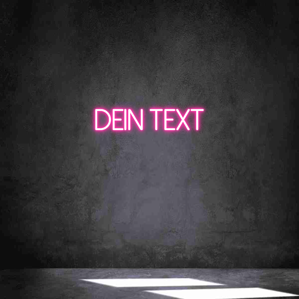 Individuelles Neon: Dein Text
