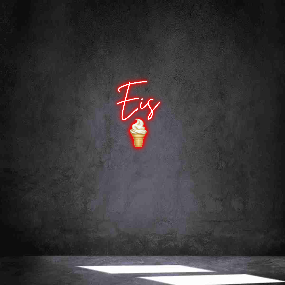 Individuelles Neon: Eis 
🍦