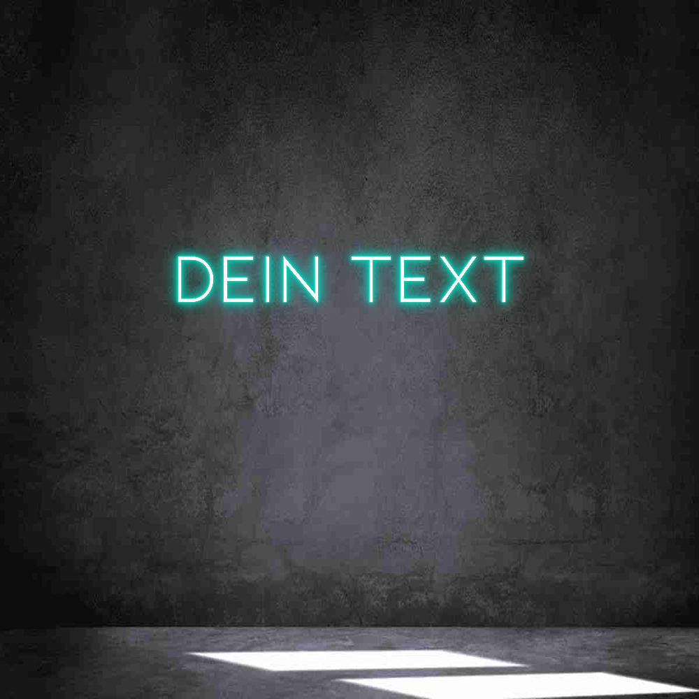 Individuelles Neon: Dein Text