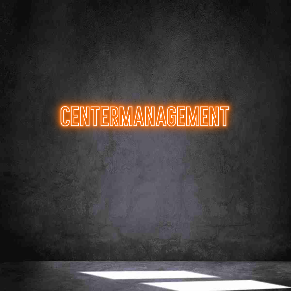 Individuelles Neon: Centermanagem...