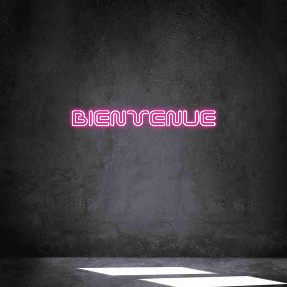 Individuelles Neon: BIENVENUE
